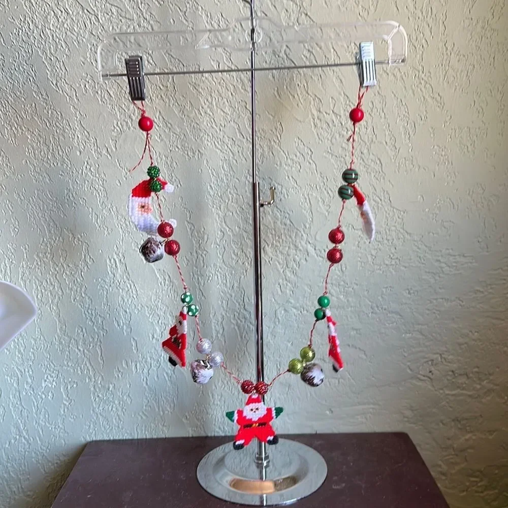Handmade Christmas Garland Plastic Canvas Embellishments Holiday Decor
